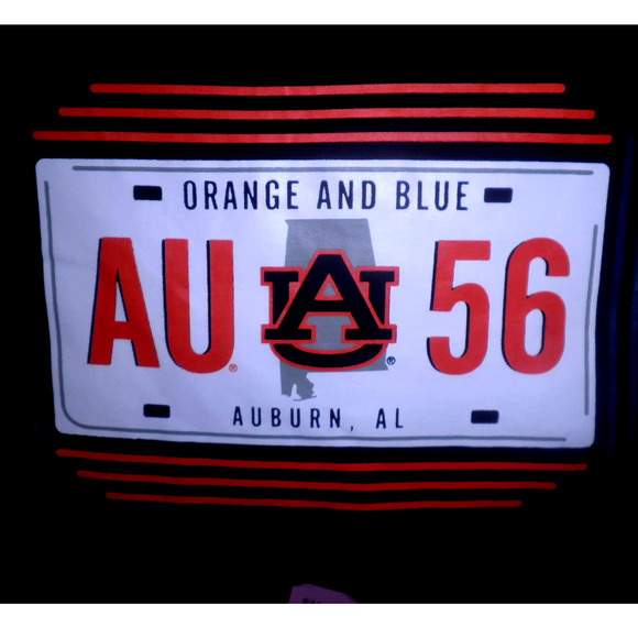 Champion Licensed NCAA Shirt, Auburn University, Founded 1856, Orange and Blue - Picture 4 of 8